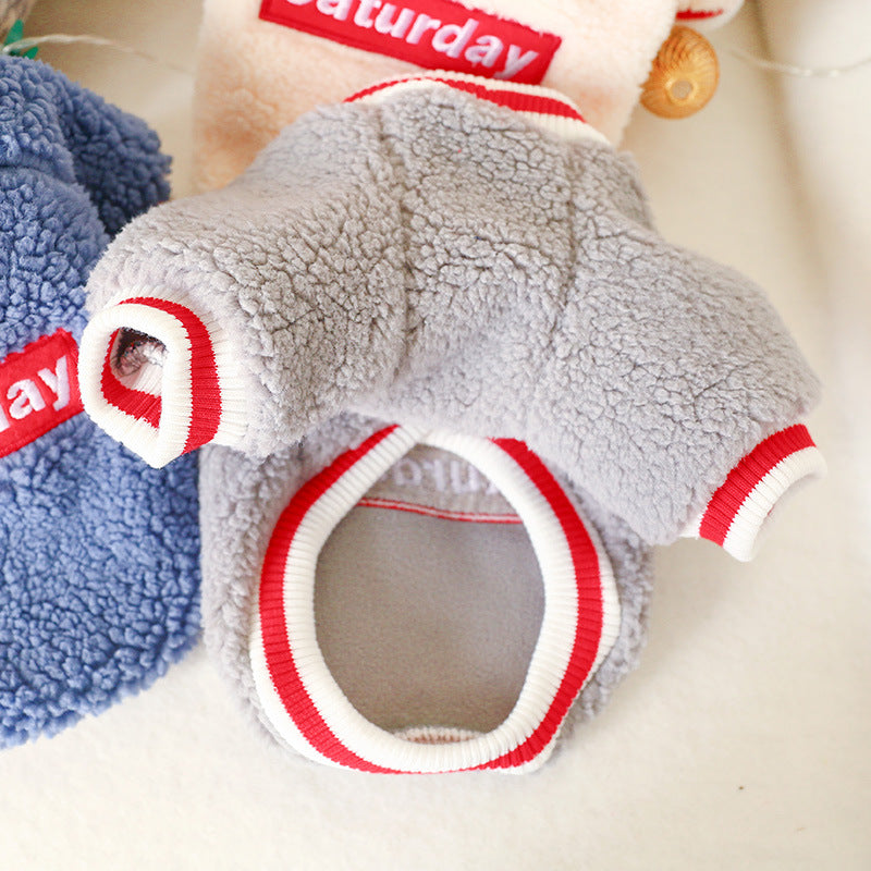Dog Clothes Saturday Sweater, Fluffy Dogs Warm Cute Fashion Design Dress