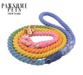 ROPE LEASH Dog Lead - Rainbow 5 feet in length