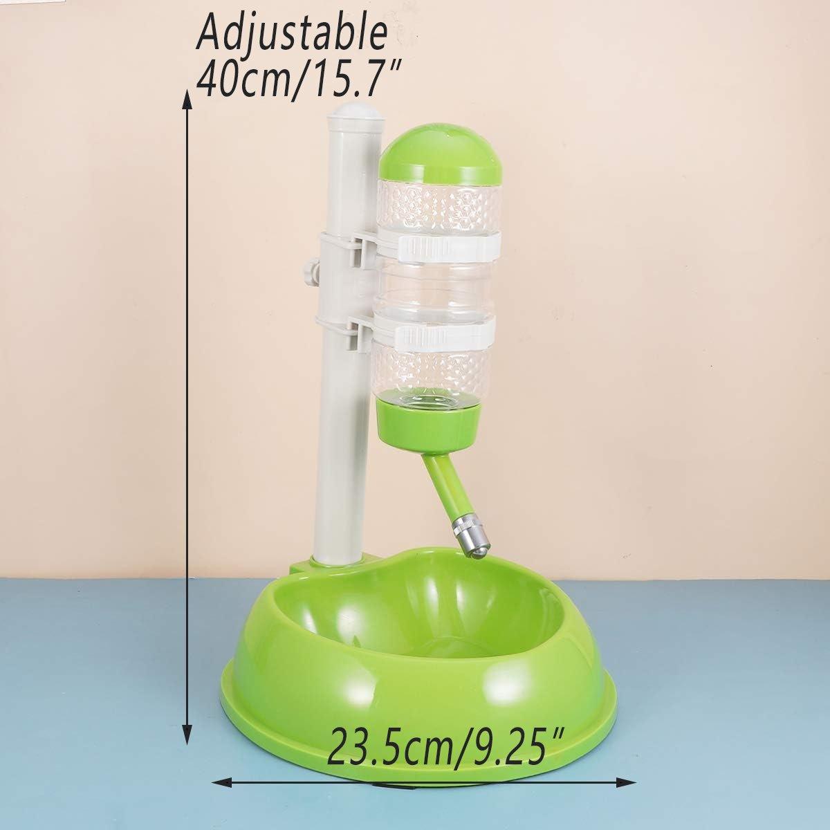 Pet Drinking Fountain Water Bottle Lifting Feeder Adjustable Pet Bowl for Pets